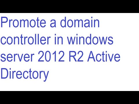 Promote A Domain Controller In Windows Server R Active Directory