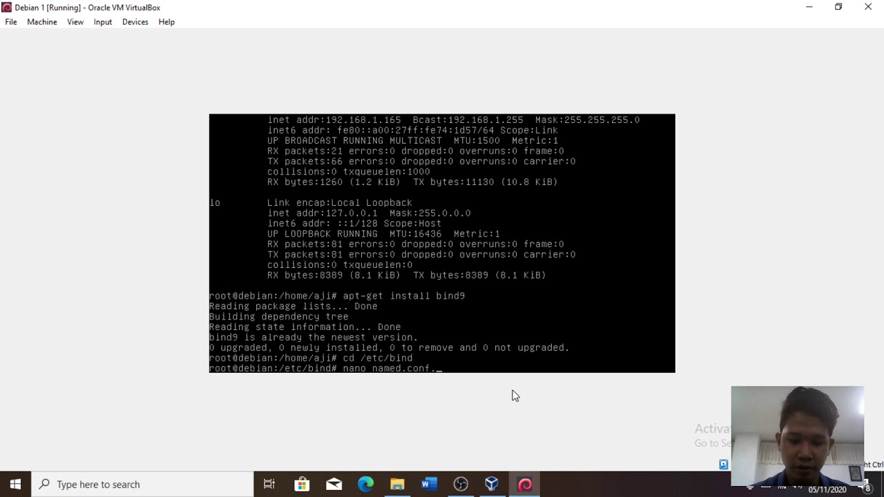 Uts Install Konfigurasi DNS Server Pada Linux Debian BENISNOUS