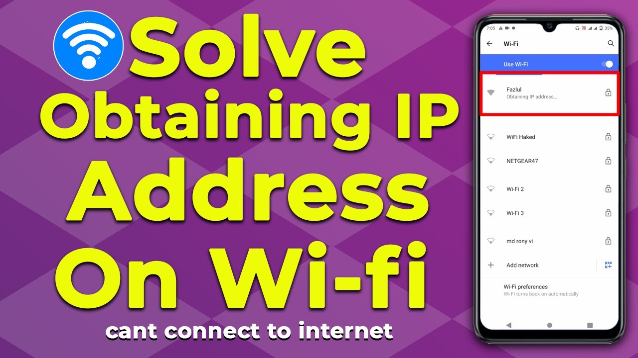 How To Solve Problem Of Obtaining Ip Address On Wifi In Mobile How To