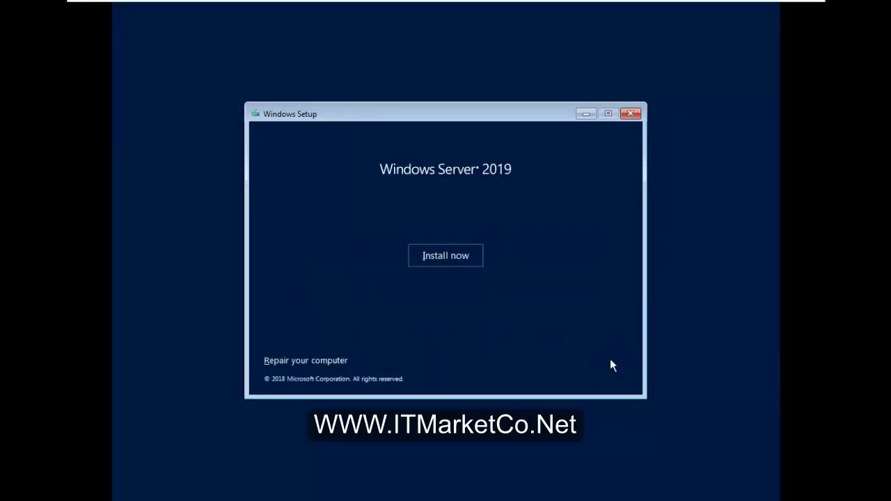 1- Windows Server 2019 (Step By Step)