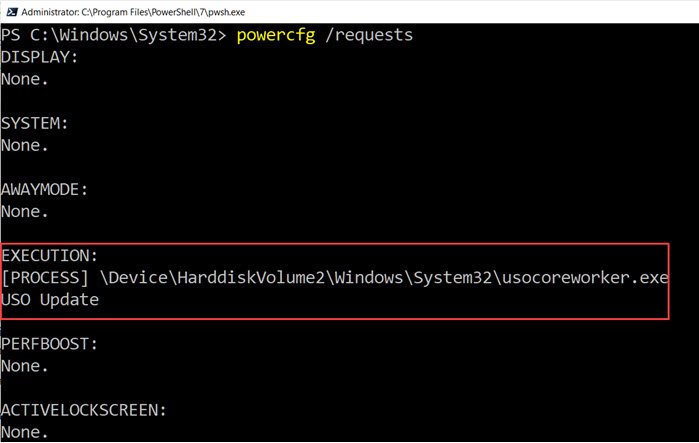 MoUsoCoreWorker in Power Config