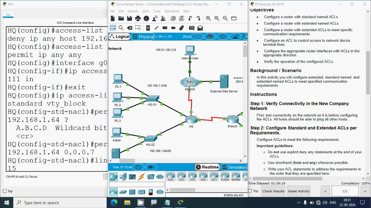 4.2.8 packet tracer