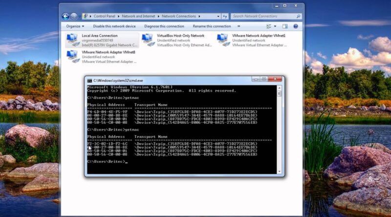 Change / Spoof Your MAC Address in Windows 7 by Britec