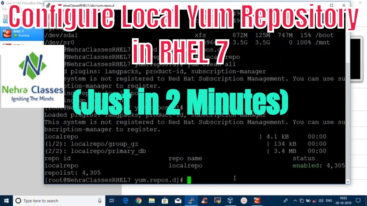 Configure Local Yum Repository Centos 7