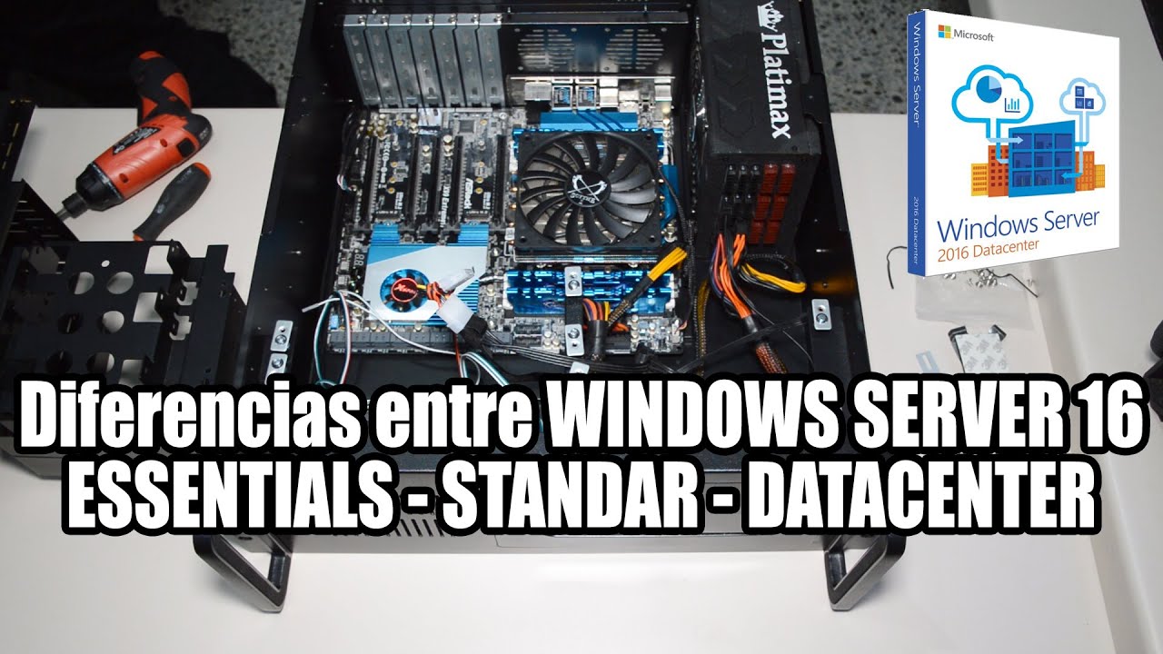 Diferencias Entre Windows Server 16 Essentials Standard Datacenter 7103