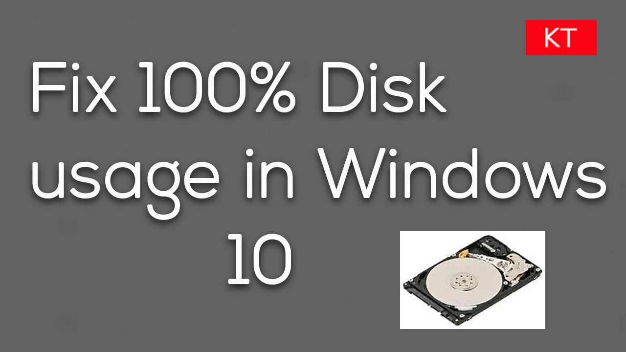 Easily Fix 100% disk usage in Windows 10