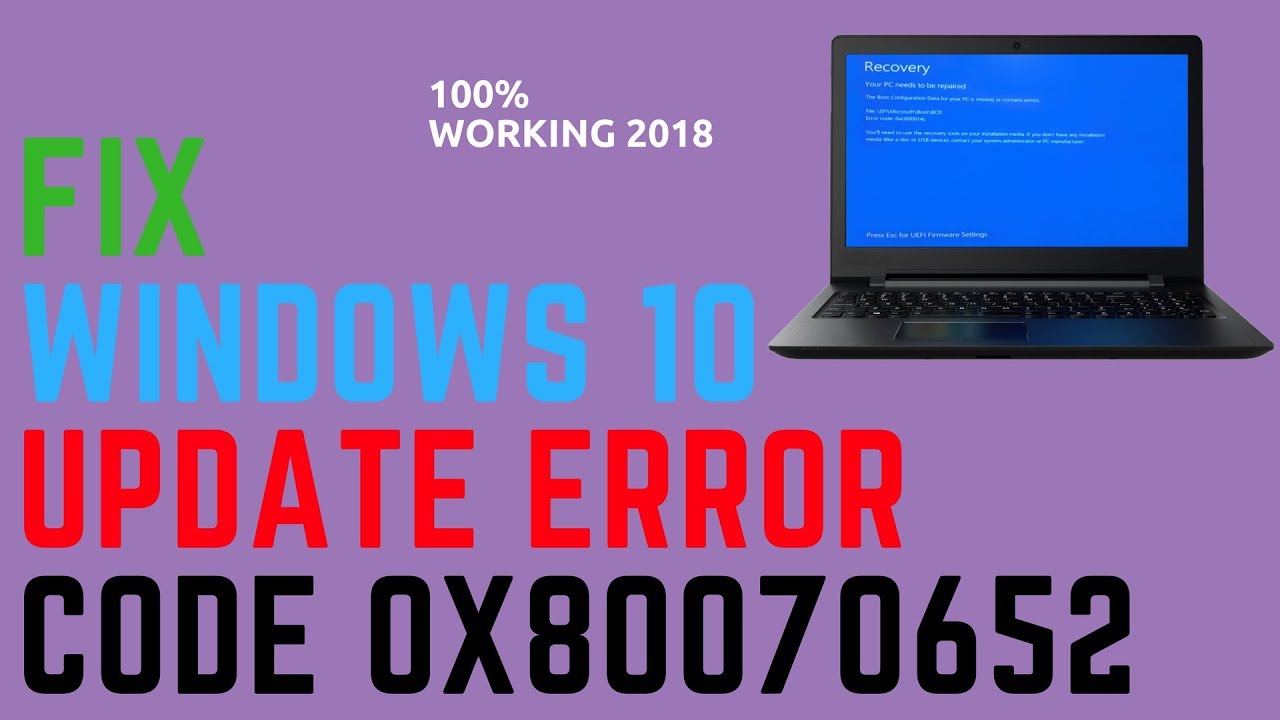 Fix Windows 10 Update Error Code 0x80070652 Benisnous 6152