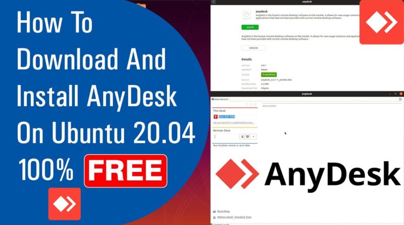 how to download and install anydesk