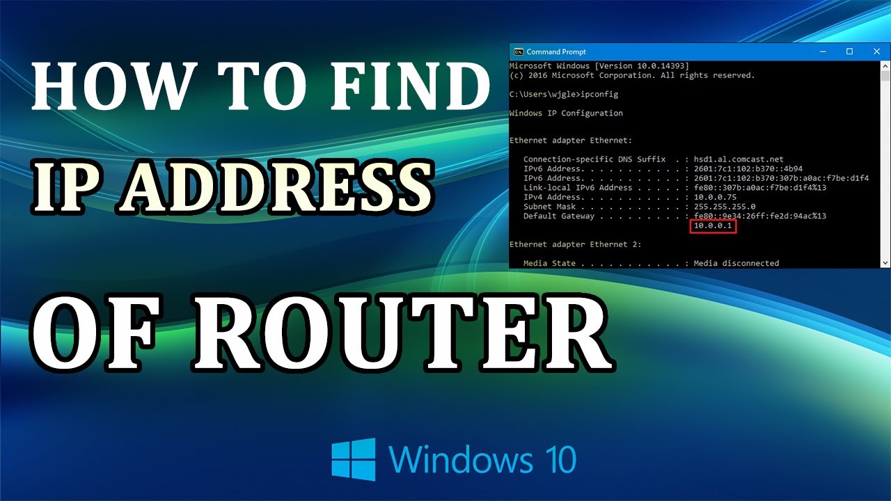 How To Find Router ip address in Windows ll