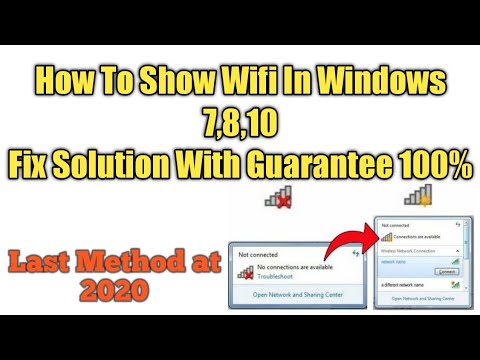 How To Fix Wifi Connection Problem In Windows 7,8,10 Fix Sulotion 100%