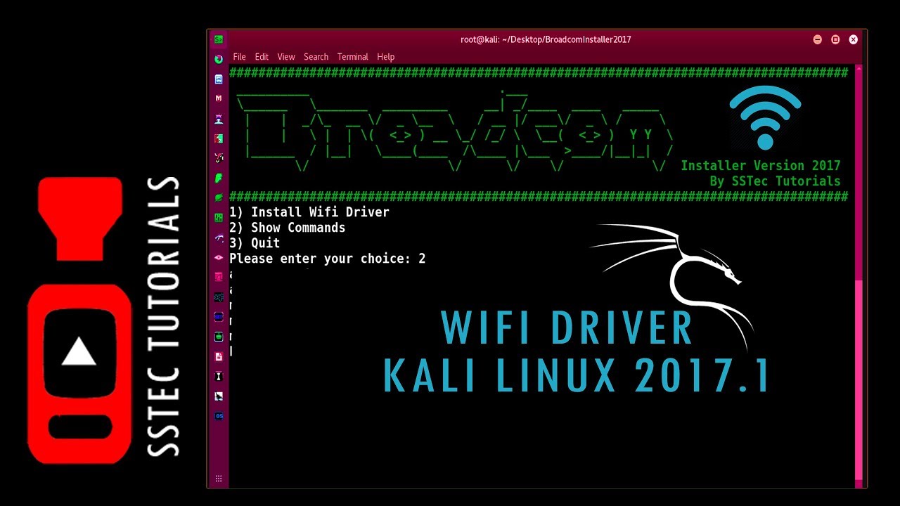 How To Install WiFi Driver In Kali Linux 2017 1 Braodcom 802 11n