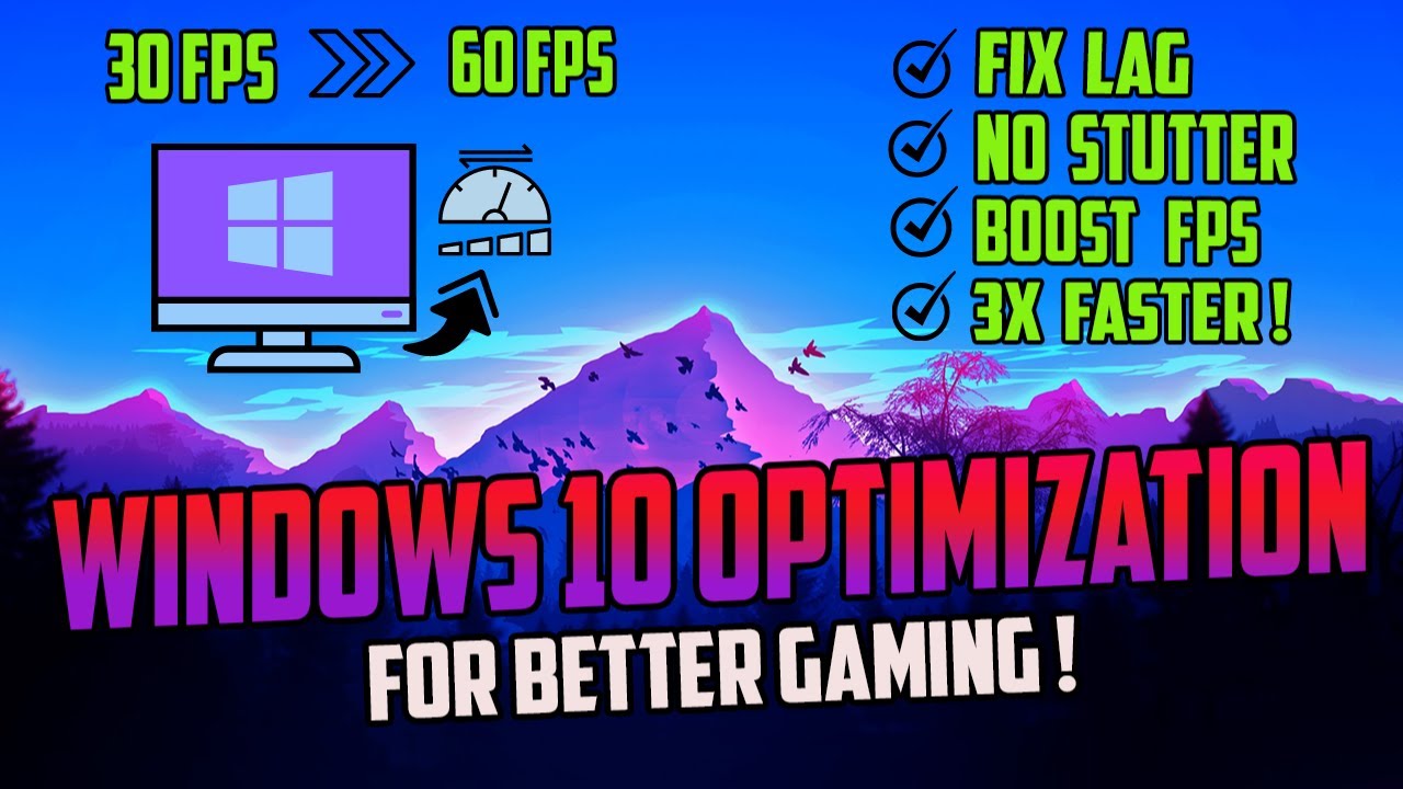 optimize pc for gaming windows 10