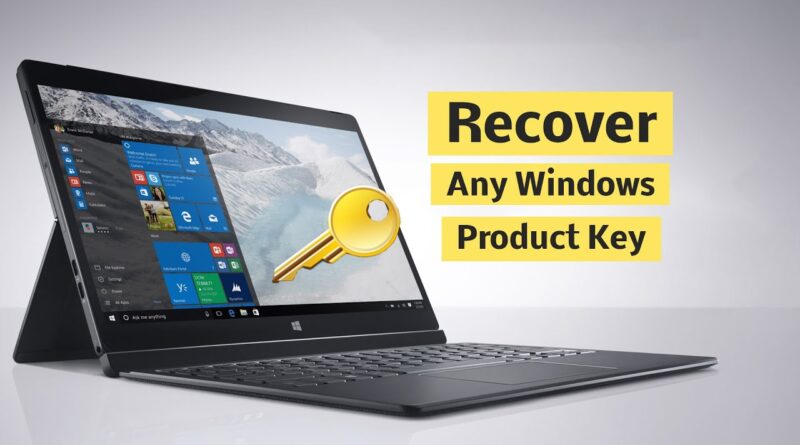 how to recover windows 10 activation key