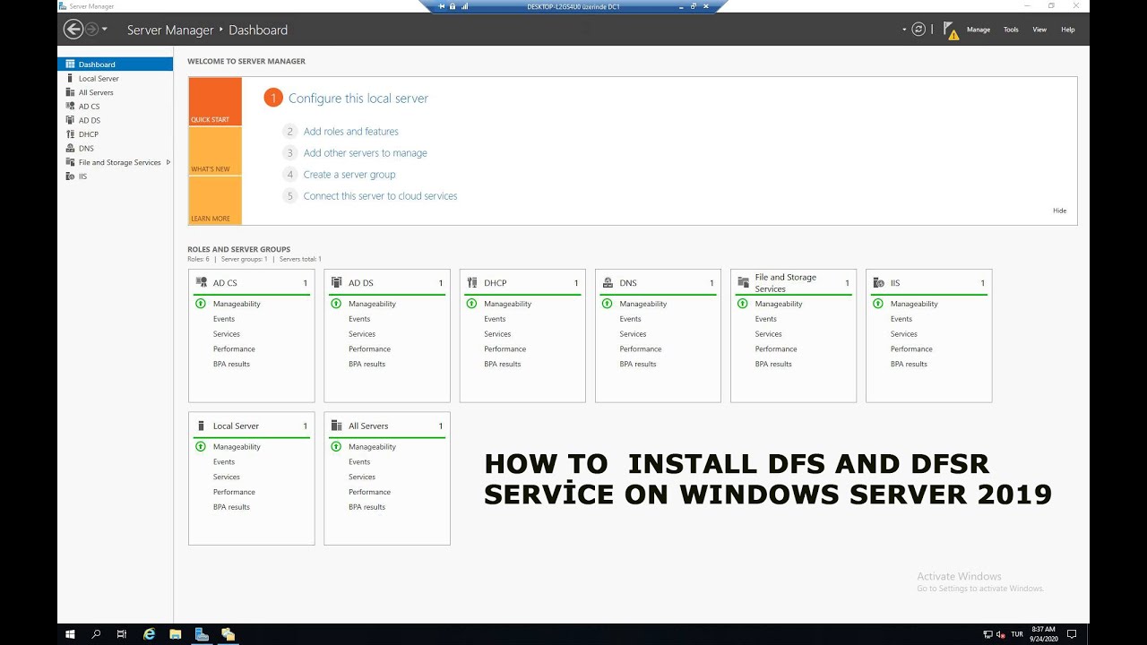 Настройка dfs windows server 2019