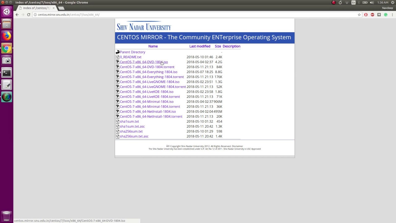 centos minimal iso