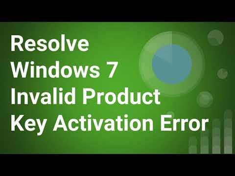 windows 7 product key not valid
