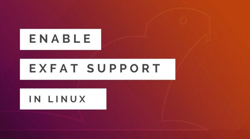 Как монтировать exfat ubuntu