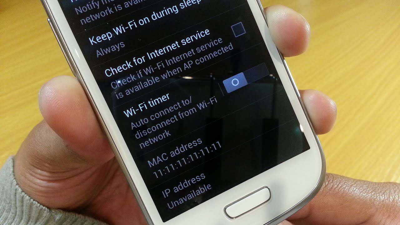 where to find mac address for samsung galaxy