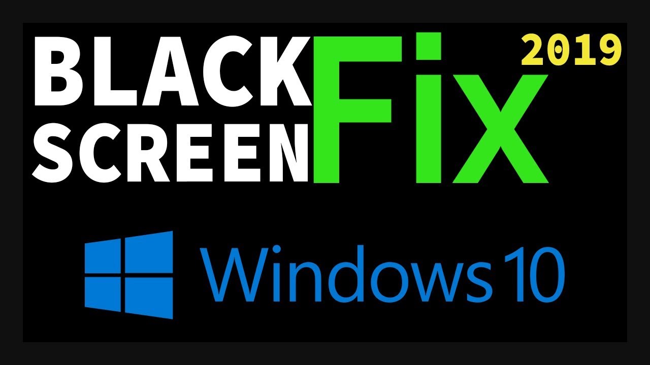 fix black screen windows 7