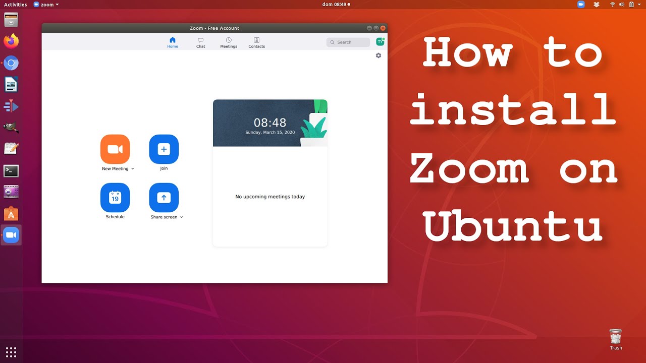 ubuntu install zoom