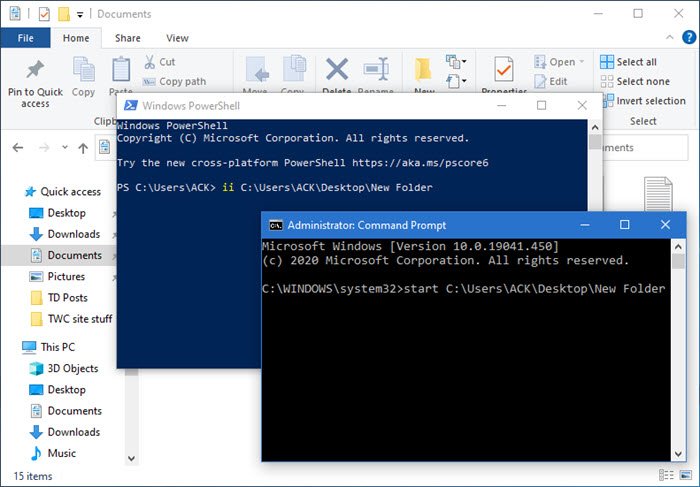 How To Open A File Or Folder Using Command Prompt Or PowerShell