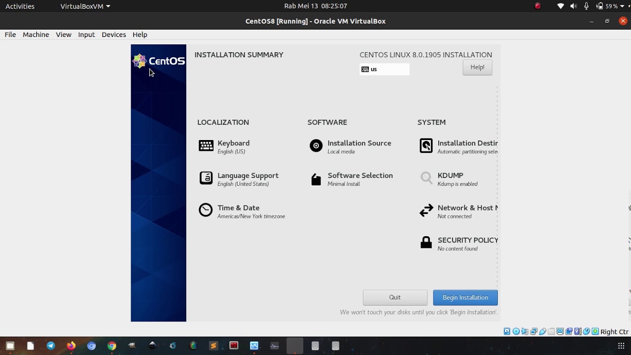 install-centos-8-minimal-server-di-virtualbox