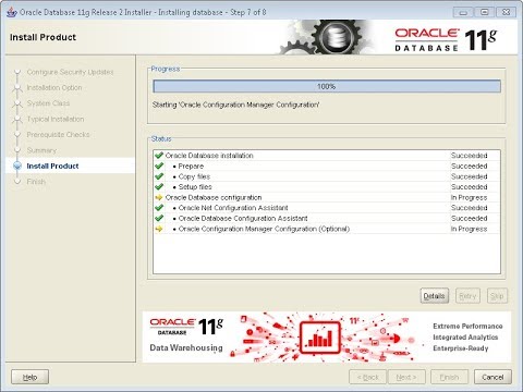 Как установить клиента oracle 11g