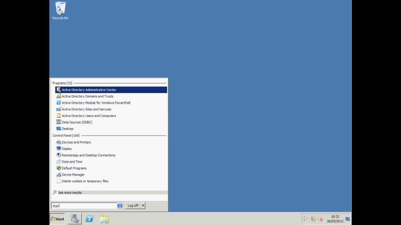 Настройка active directory windows server 2008 r2