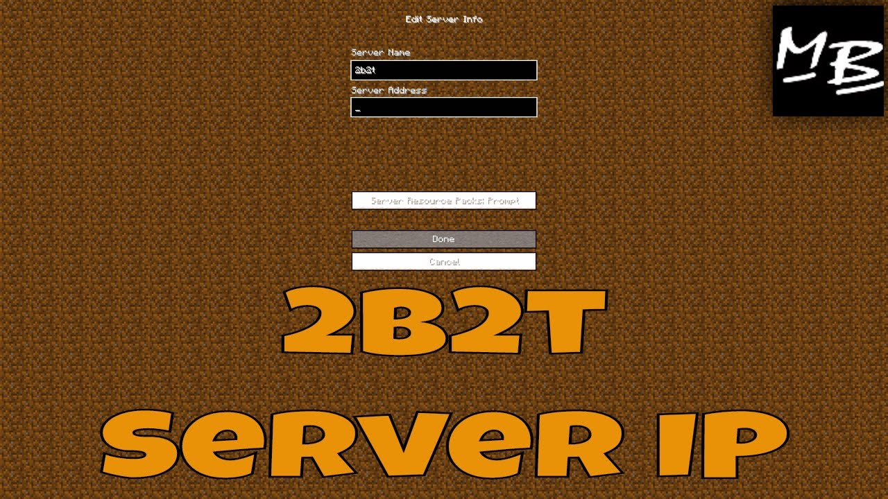 Minecraft 2b2t Server IP Address