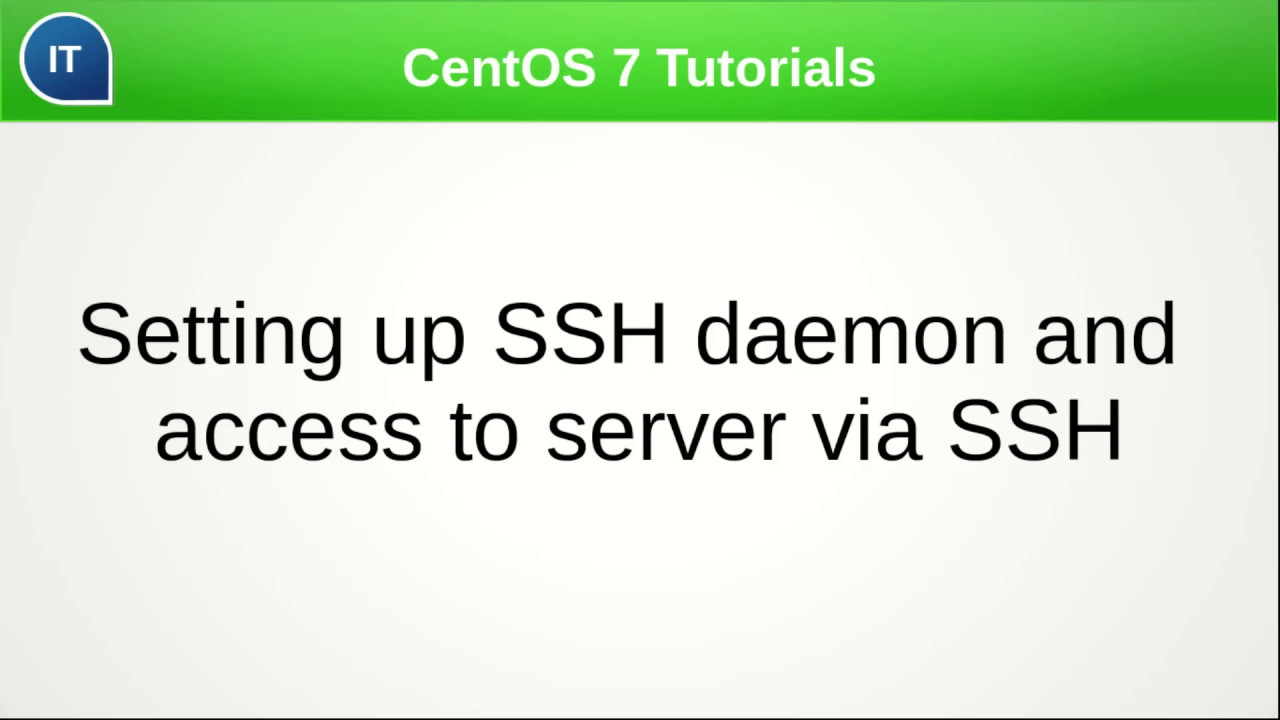 Не подключается по ssh centos