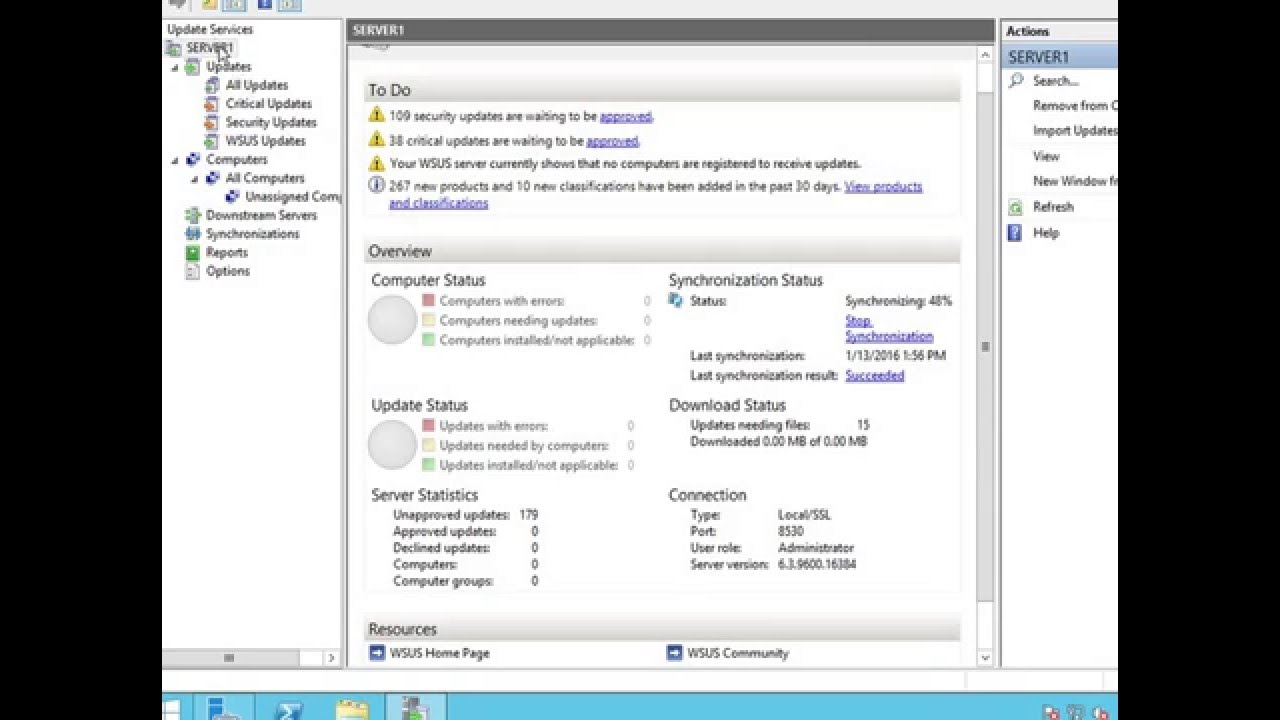 Wsus windows server 2012 r2 ошибка http