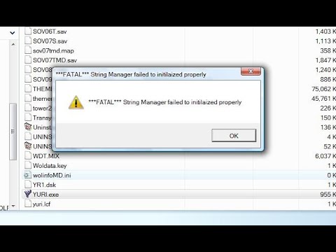 red alert 2 fatal string error