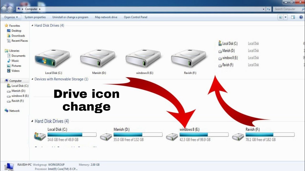 how to change drive icon in windows 10