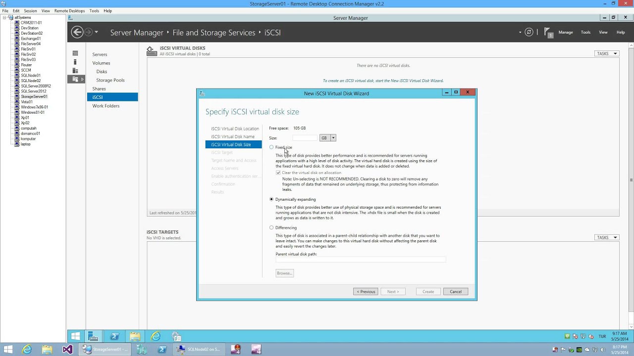 Iscsi windows server 2012 r2 настройка