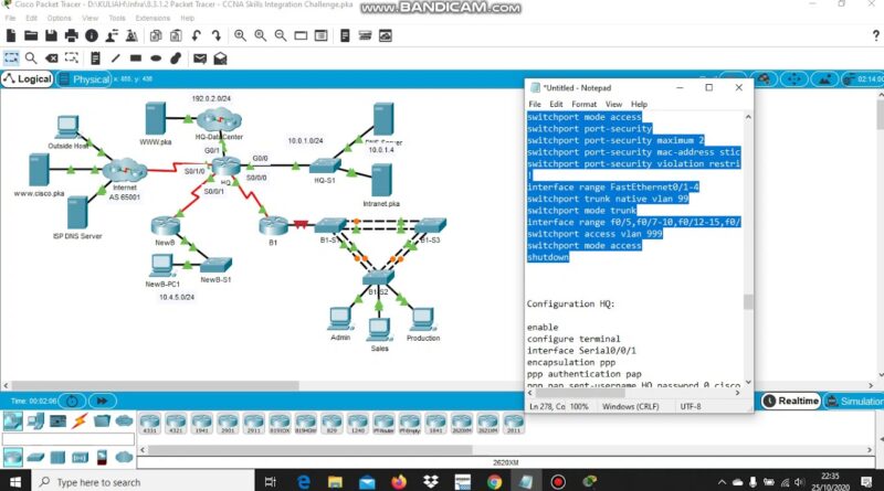 packet tracer 8.3.1.2 ccna skills integration challenge