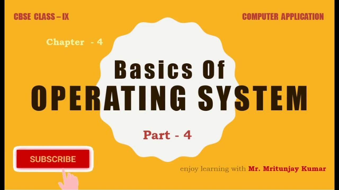 COMMONLY USED OPERATING SYSTEMS Class 9 Basics Of Operating System 