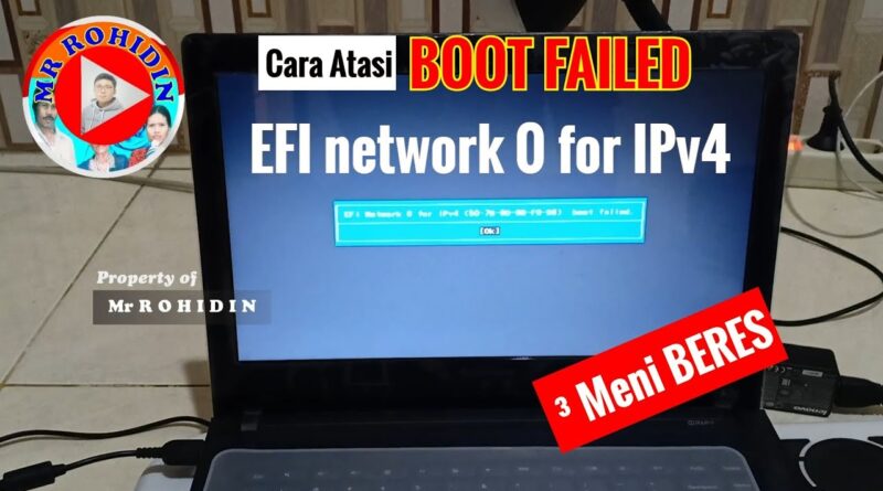 Efi network 0 for ipv4 boot failed lenovo что делать