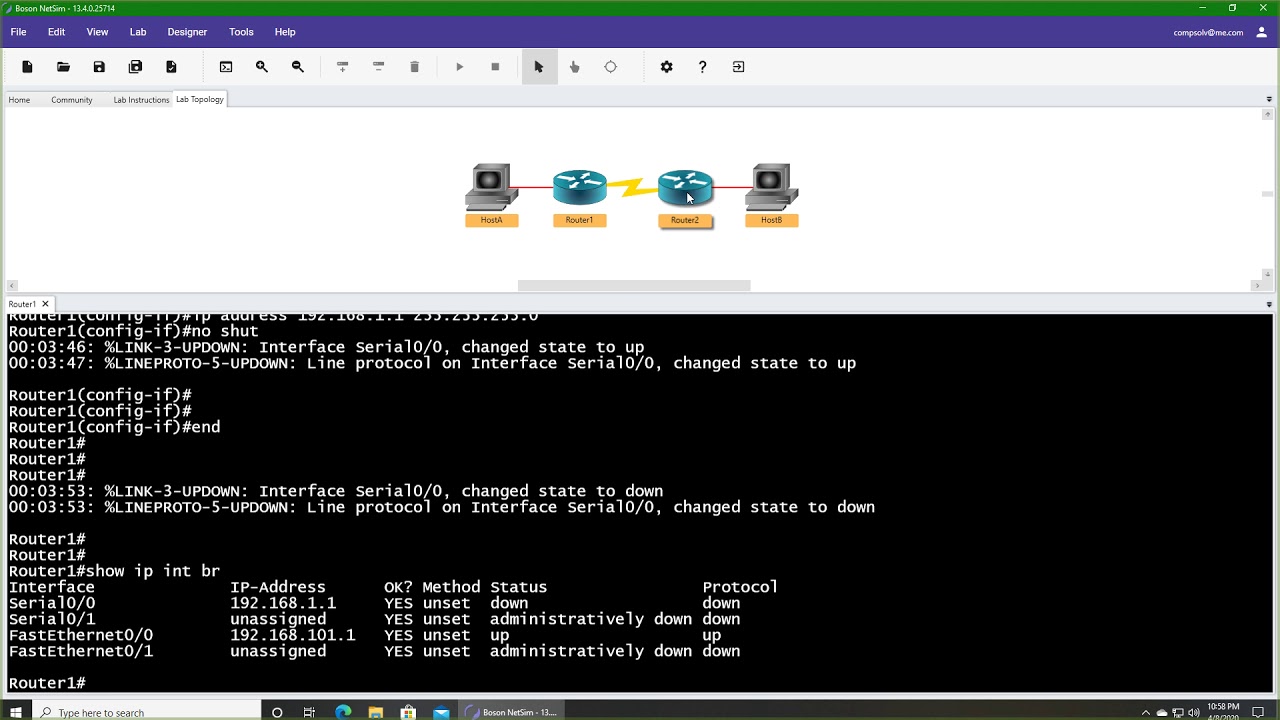 Cisco 200-301 CCNA: Lab Challenge IPv4 Addressing > BENISNOUS