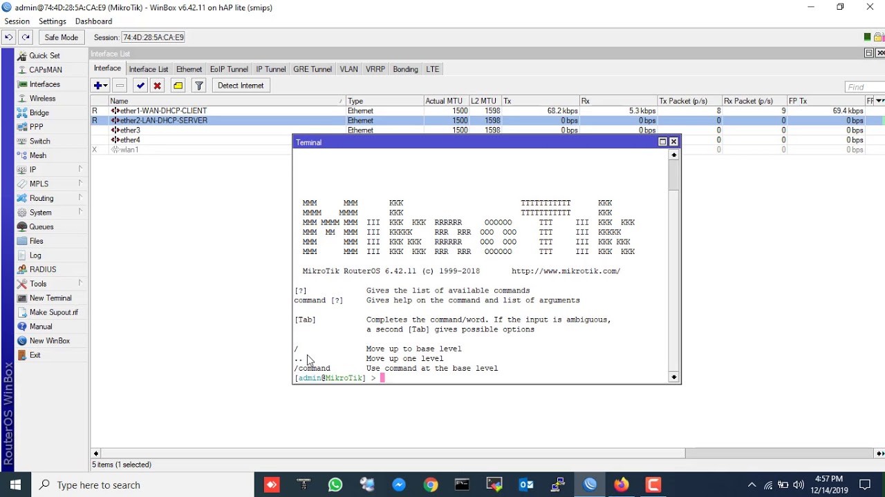 Mikrotik очистить кэш dhcp