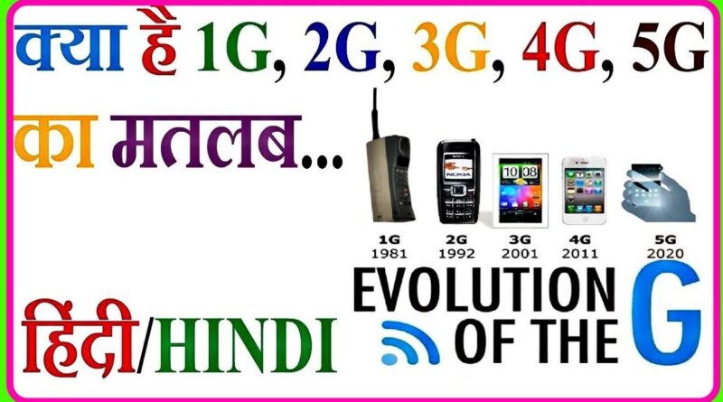 Difference Between 1g, 2G, 3G, 4G And 5G Networks। Evolution Of The ...