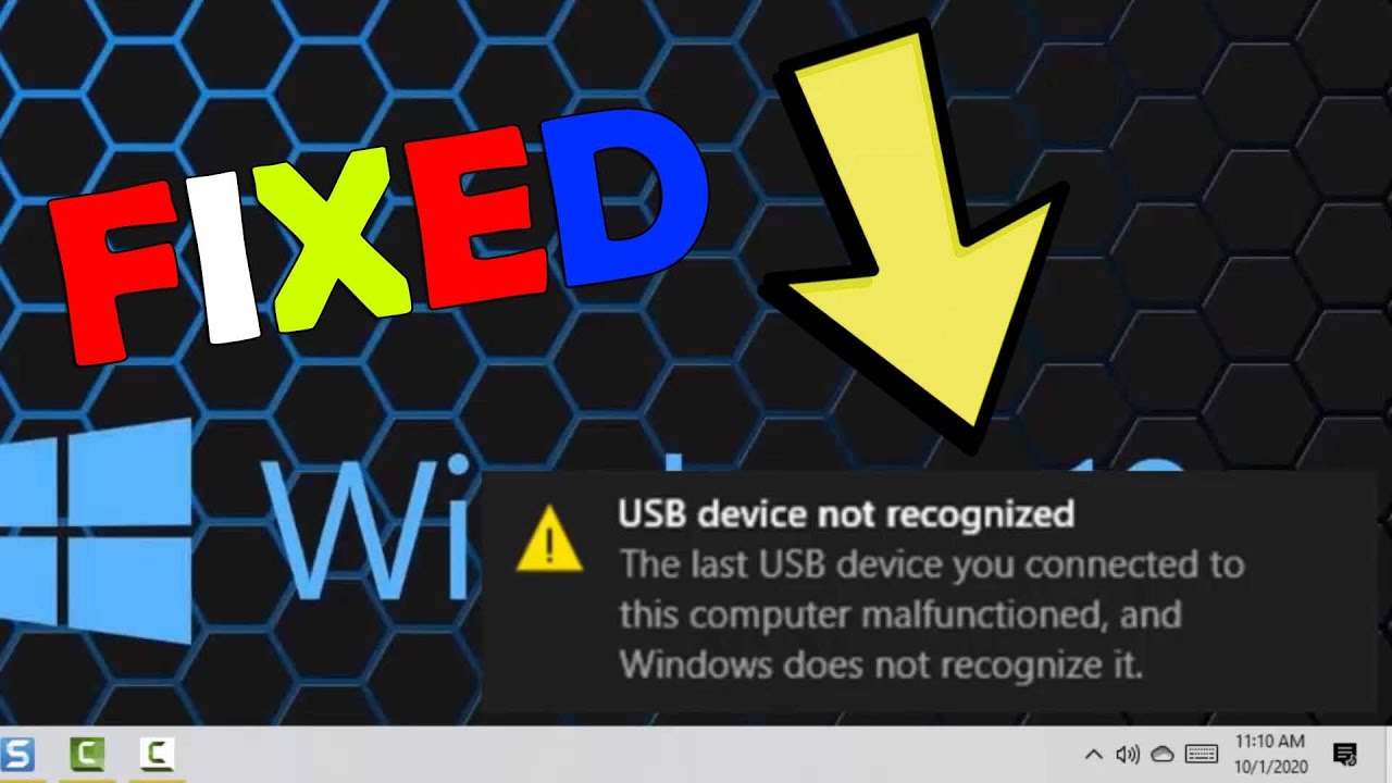 last usb device malfunctioned