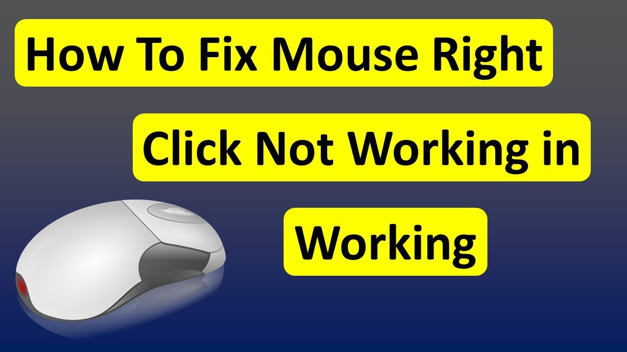 windows 10 mouse right click not working