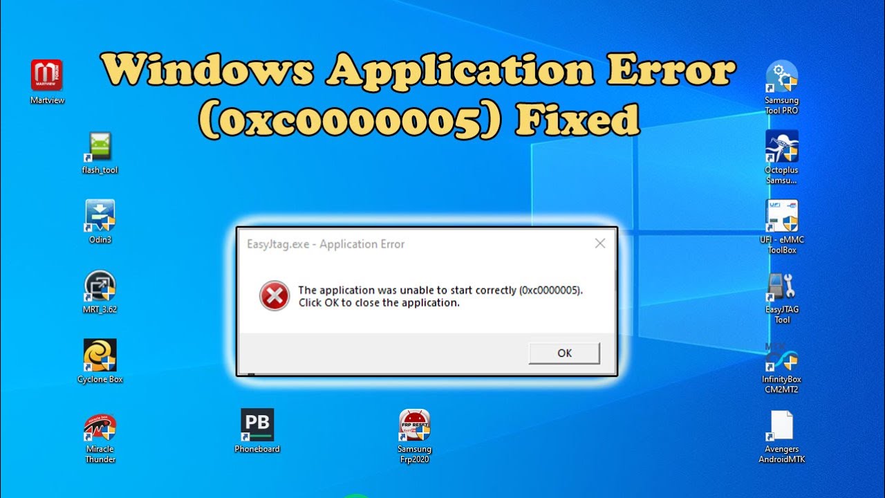 How To Fix Windows 10 Application Error 0xc0000005 – BENISNOUS