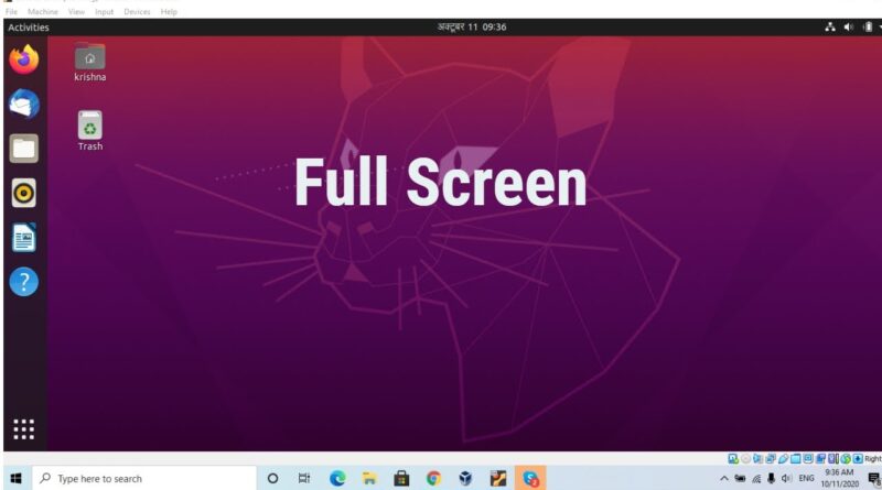 virtualbox windows 11 full screen