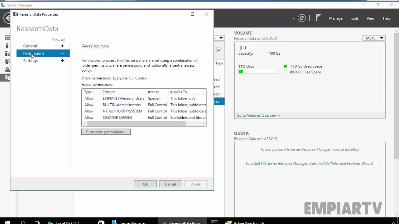 How To Create Shared Folder In Windows Server 2016 