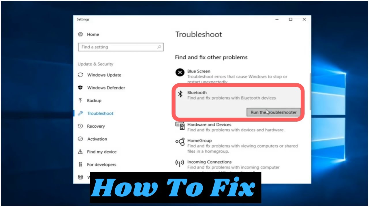 How to Fix Bluetooth Device Not Working On Windows 10 || #TechServices