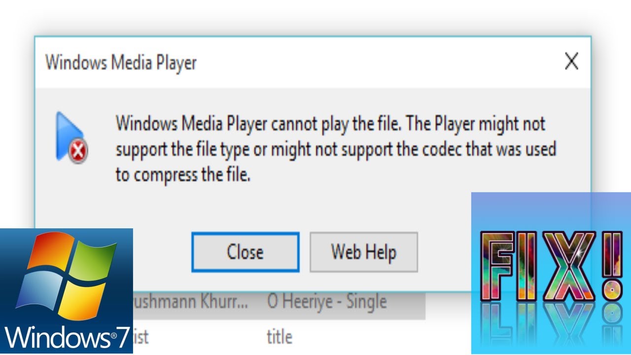windows 8.1 windows media player not working