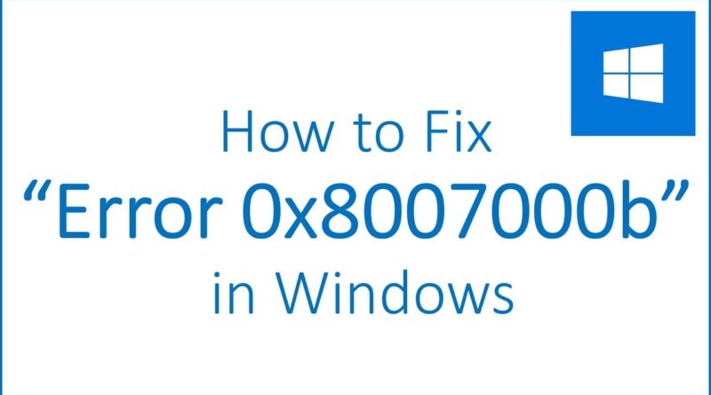 Ошибка 0x8007000b windows 10