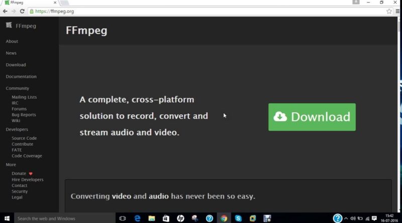 how to install ffmpeg on windows vista