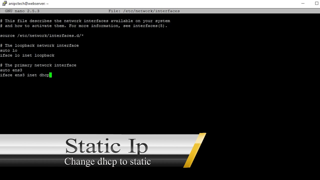 how-to-add-static-ip-in-ubuntu-server-16-04